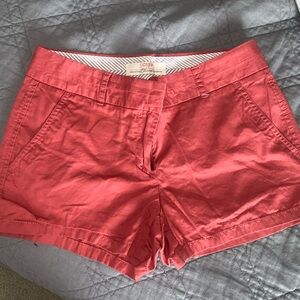 J Crew sz 2 Chino shorts 3” rust color